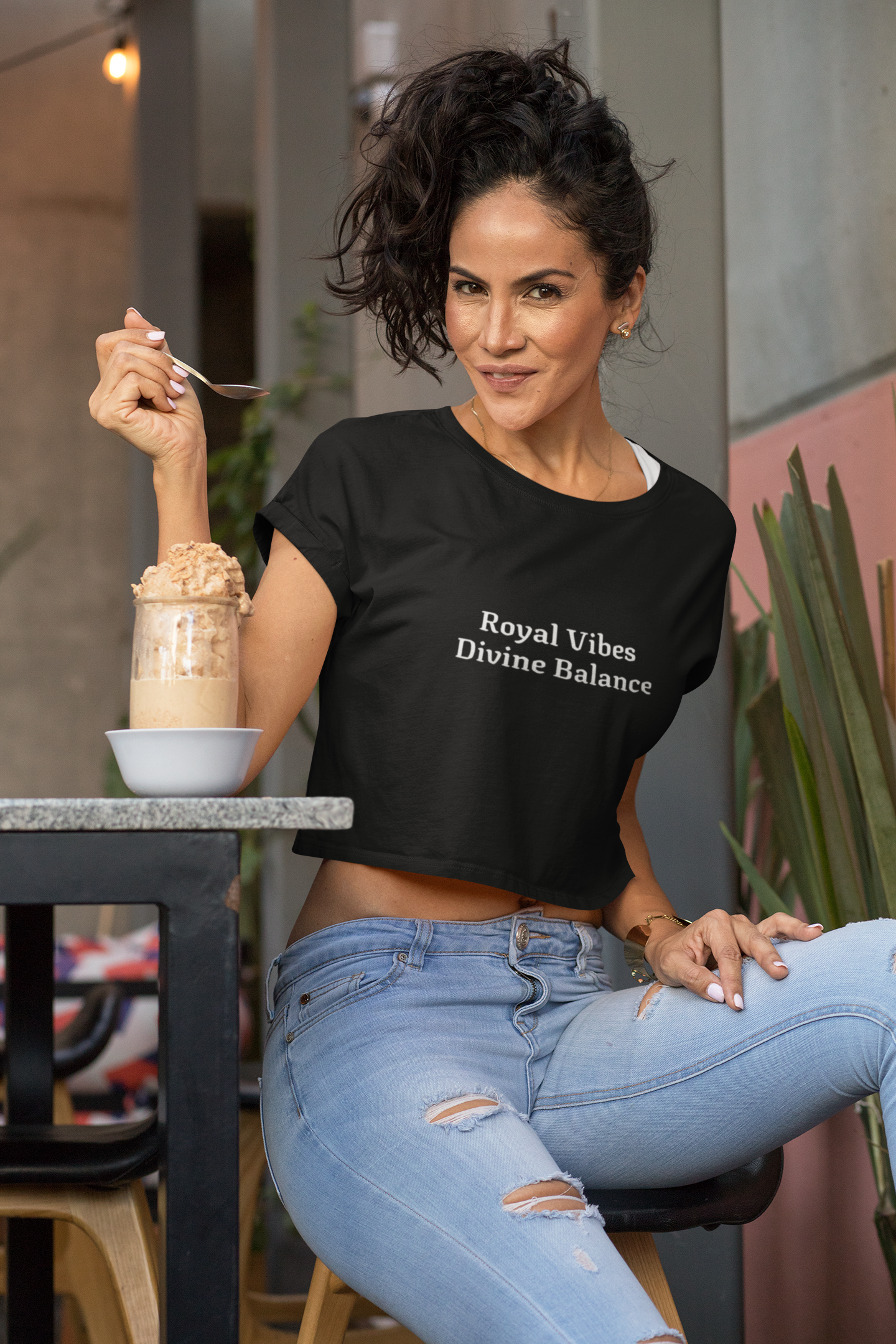 Libra: "Royal Vibes, Divine Balance" Crop Top