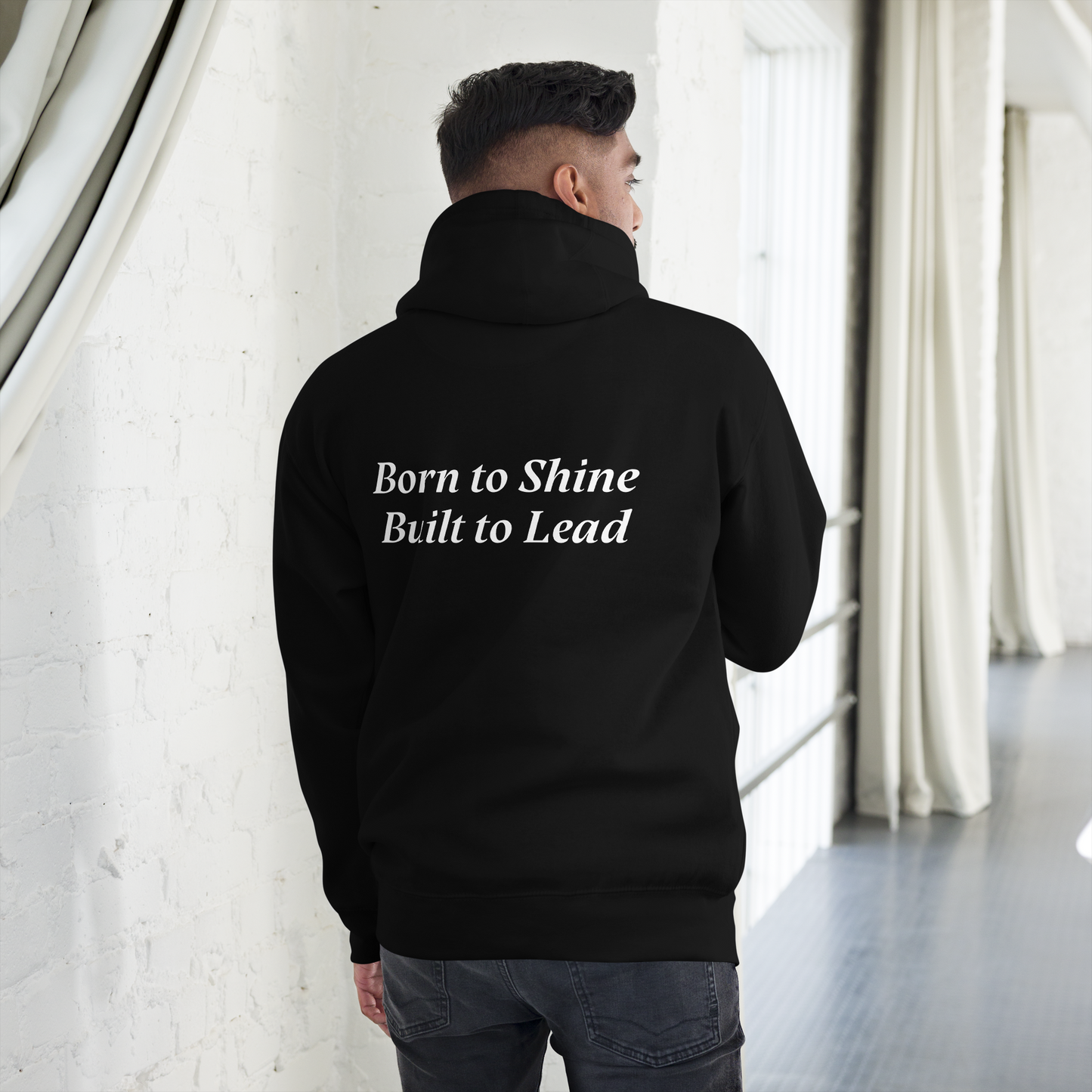 Leo:  "Born to Shine, Built to Lead" Unisex Hoodie