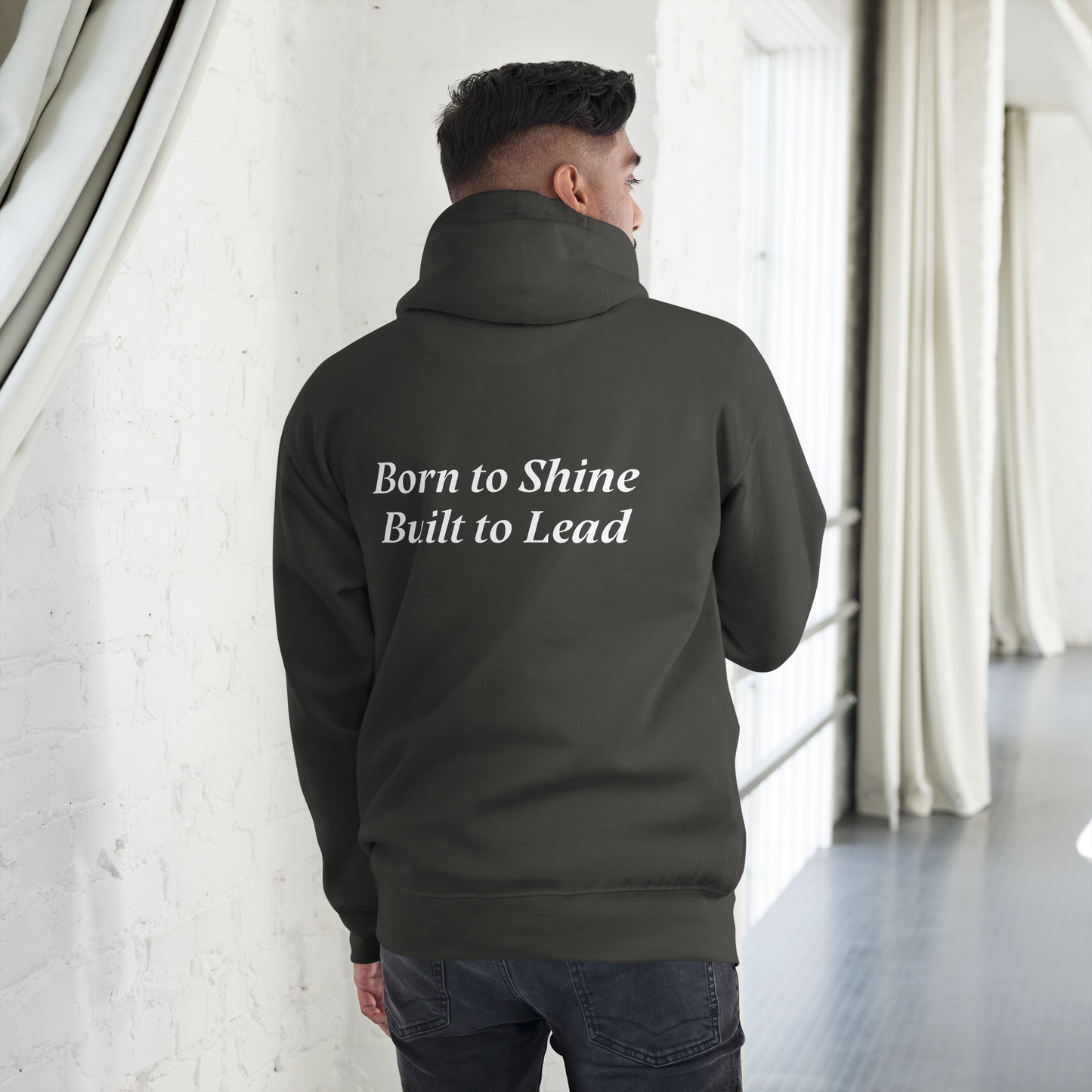 Leo:  "Born to Shine, Built to Lead" Unisex Hoodie