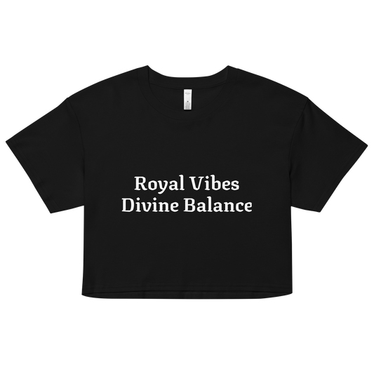 Libra: "Royal Vibes, Divine Balance" Crop Top