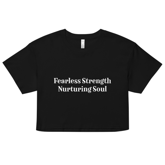 Cancer "Fearless Strength, Nurturing Soul" Crop Top