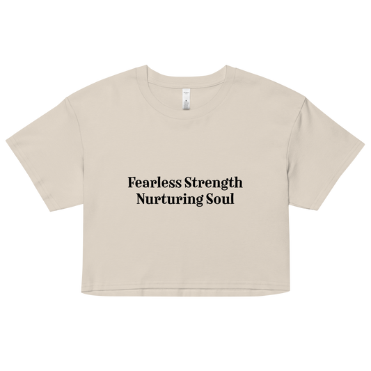 Cancer "Fearless Strength, Nurturing Soul" Crop Top