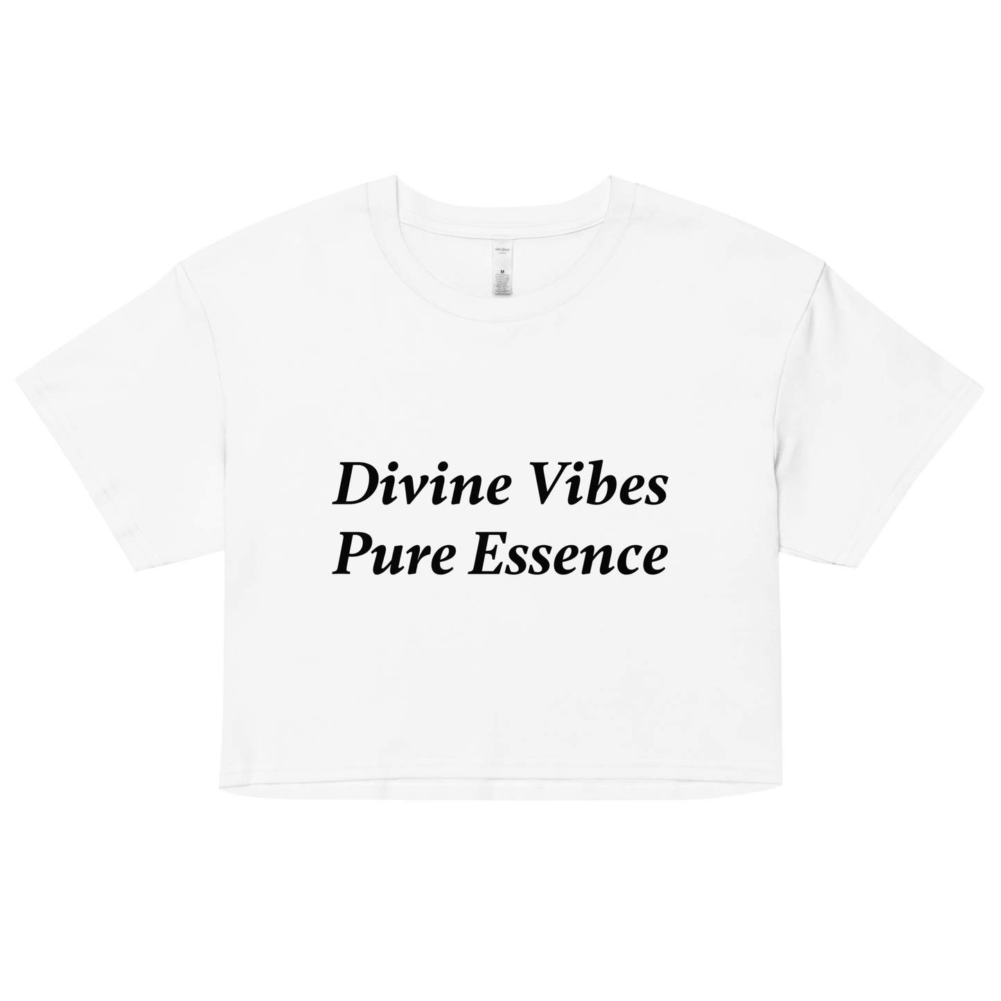 Gemini: "Divine Vibes, Pure Essence" Crop Top